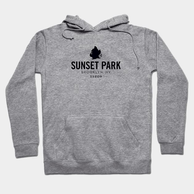 Sunset Park (black) Hoodie by Assertive Shirts